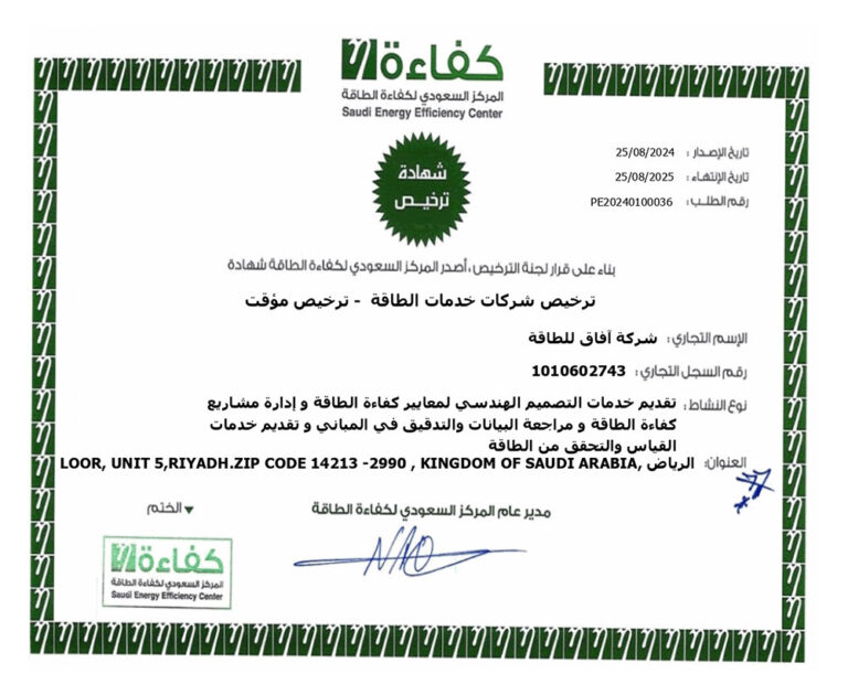 Energy Services License